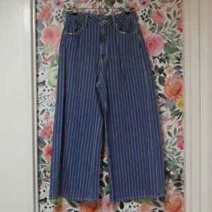 NWOT GU Jean - Light to Medium Wash - Pinstripe - Size Medium